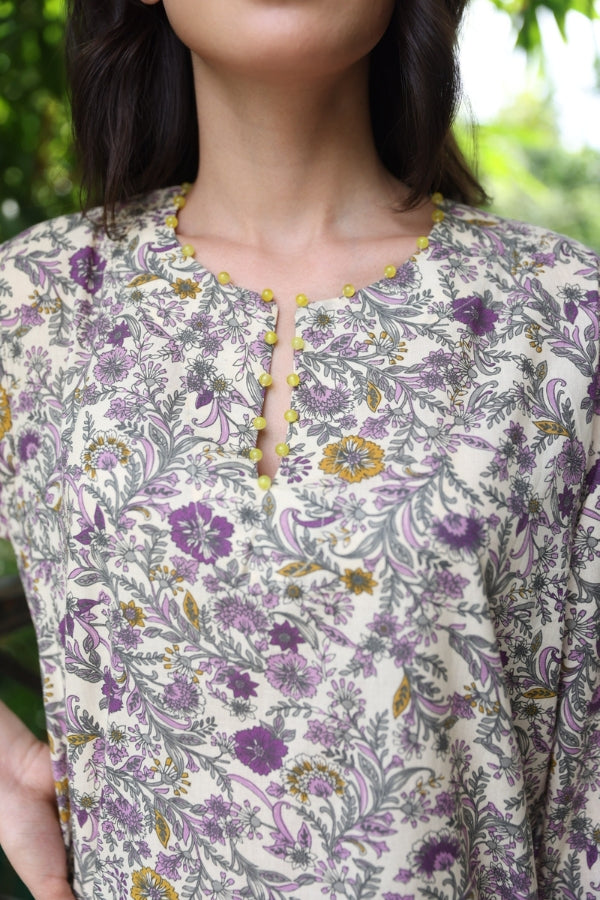 Purple Floral loungewear