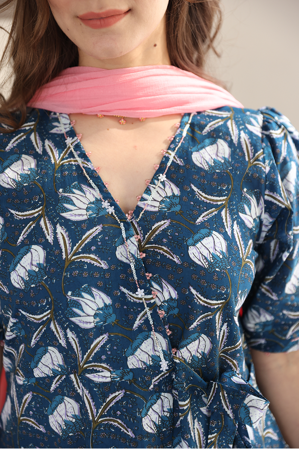 Rama Blue Wrap Suit