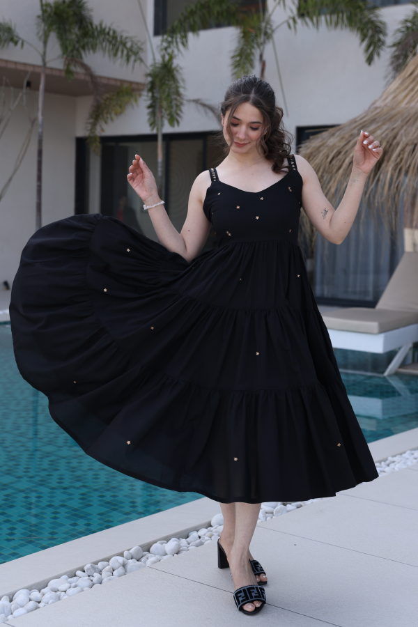 Black Twirl Dress