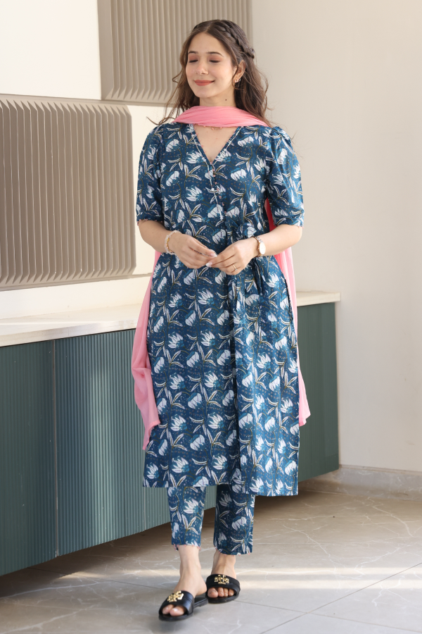 Rama Blue Wrap Suit