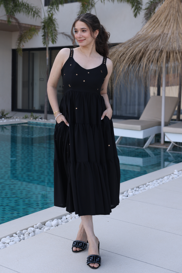 Black Twirl Dress