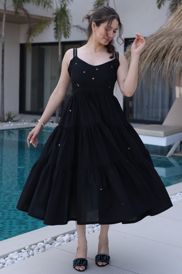 Black Twirl Dress