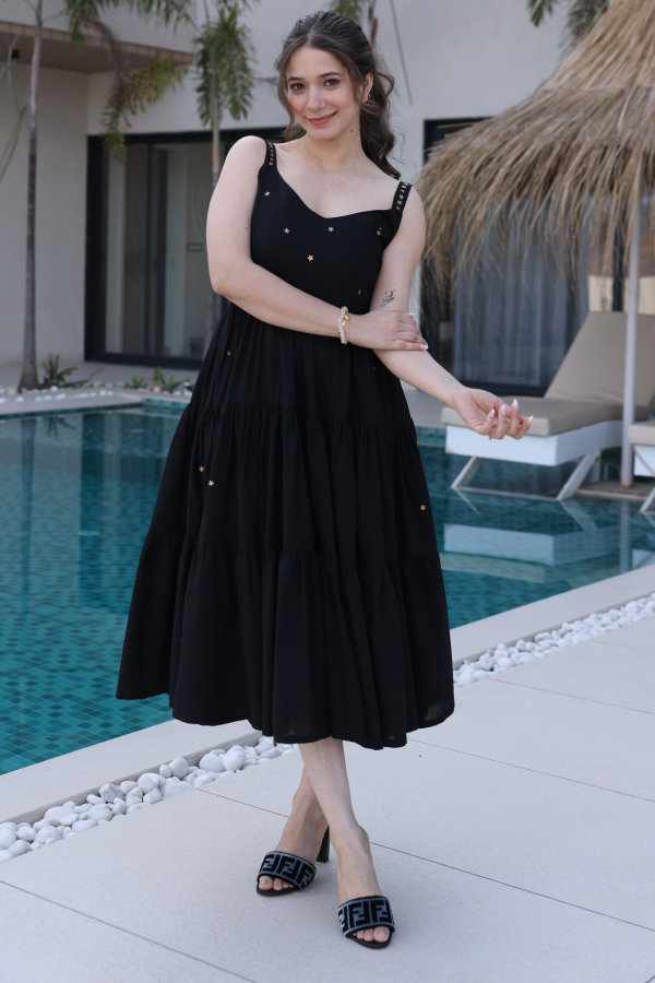 Black Twirl Dress